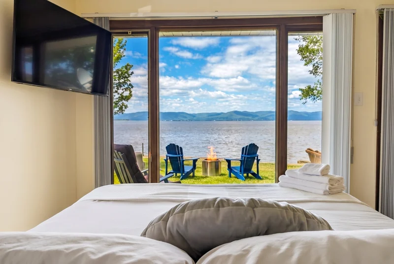 Chalet 1, au bord du fleuve