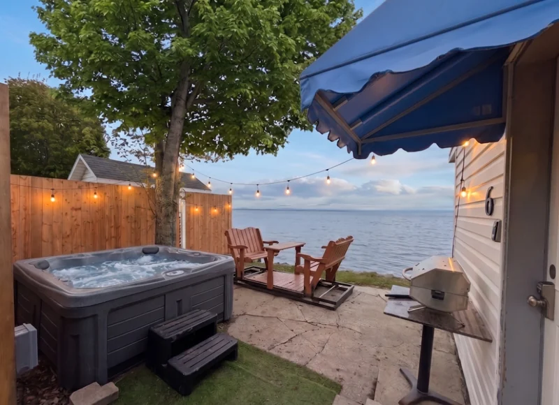 Chalet 6, au bord du fleuve